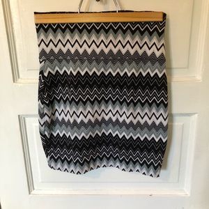 Lily Rose Chevron Bodycon Miniskirt